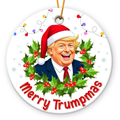 Trump Christmas Ornament Funny Holiday Hanging Decor Gift