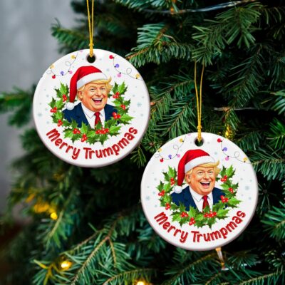 Trump Christmas Ornament Funny Holiday Hanging Decor Gift