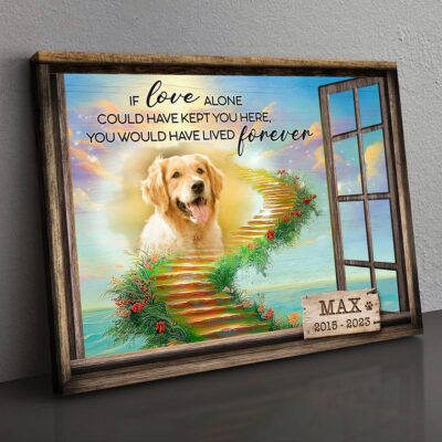 Custom Pet Memorial Photo Gift Sentimental Dog Lovers Canvas Wall Art