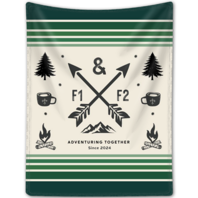 Custom Fleece Blanket Inspired Wedding Anniversary Gift For Husband And Wife