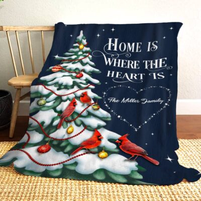 Christmas Home Decor Gift Customized Throw Blankets For Family