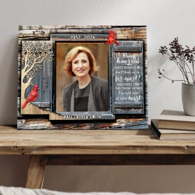 Custom Sympathy Photo Canvas Art Sentimental Memorial Gift Idea