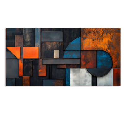 Geometric Abstract Canvas Wall Art