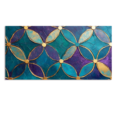 Contemporary Geometric Abstract Canvas