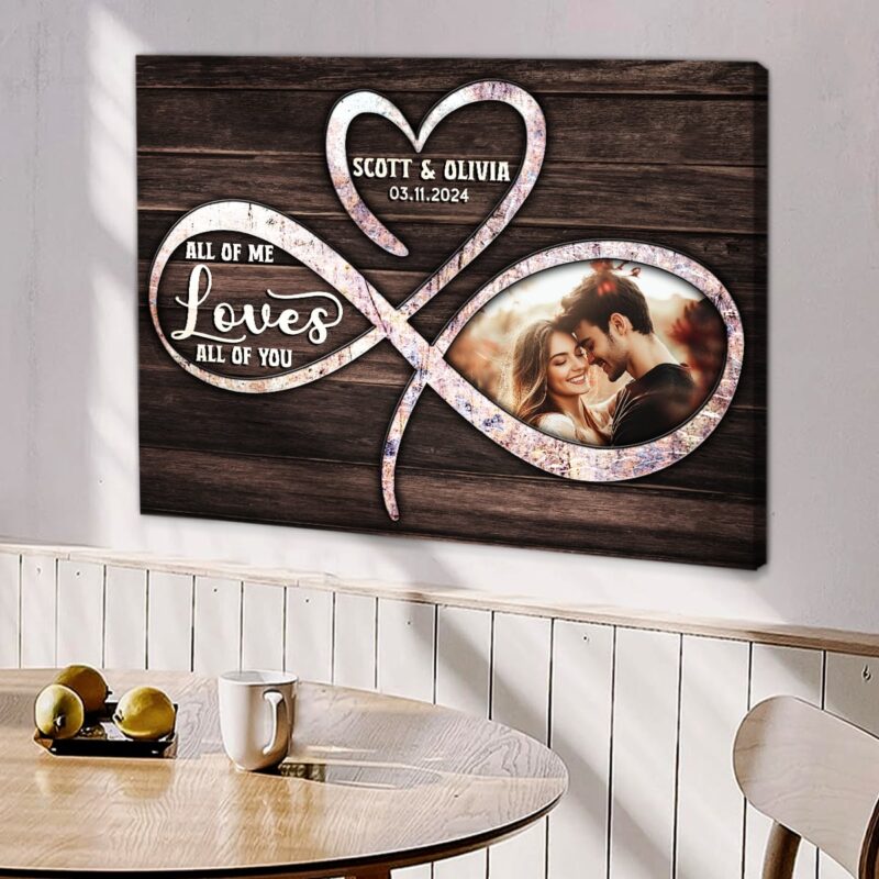 All Of Me Loves All Of You - Upload Image, Gift For Couples