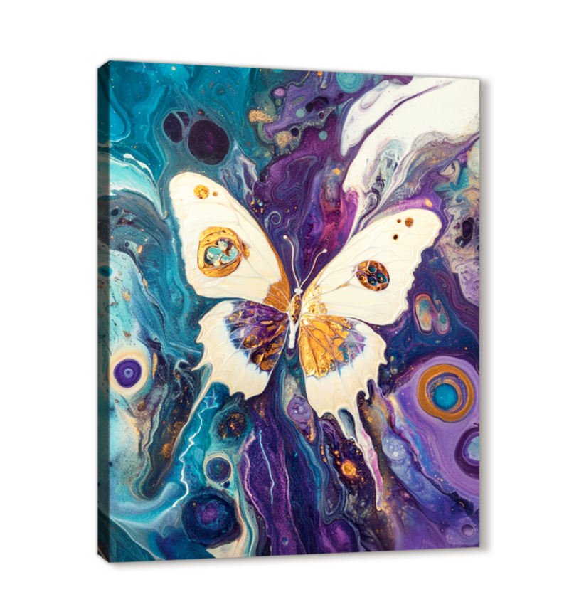 Fluid Art Abstract Canvas