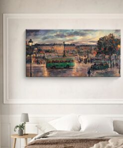 Parisian Nightscape Cityscape Canvas Print Wall Art For Living Room &Amp; Bedroom 11 Oh Canvas Beautiful You Fly Wall Art Decor