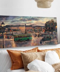 Parisian Nightscape Cityscape Canvas Print Wall Art For Living Room &Amp; Bedroom 13 Oh Canvas Beautiful You Fly Wall Art Decor