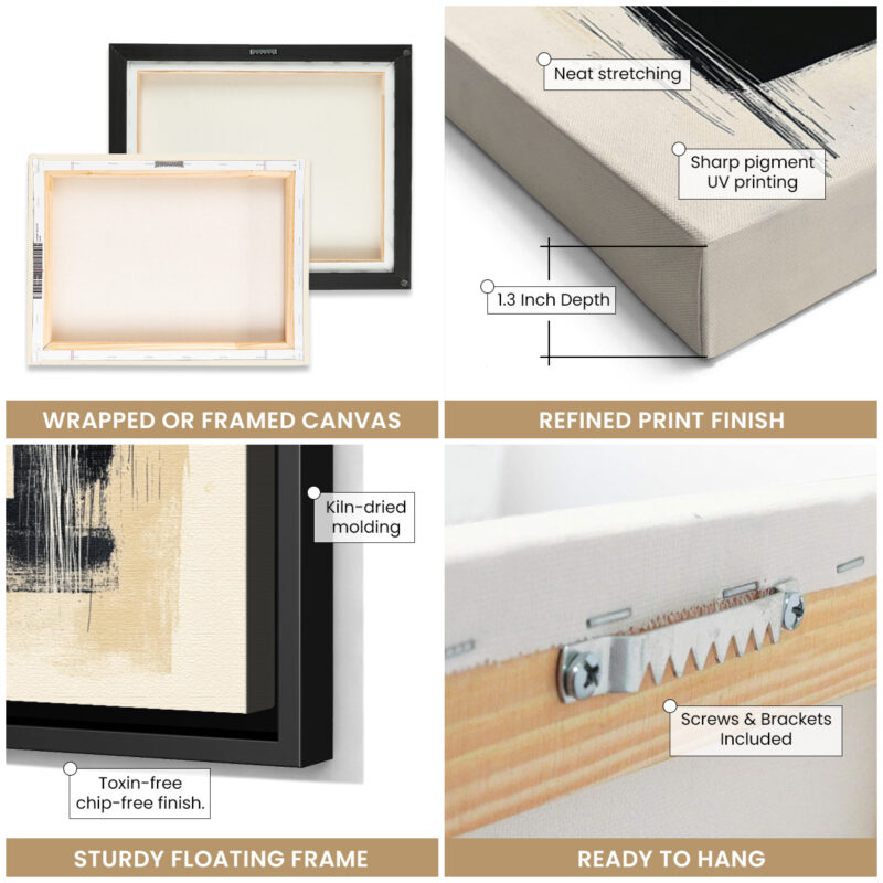 Soft Monochromatic-Toned Peaceful Winter Mountain Wall Art