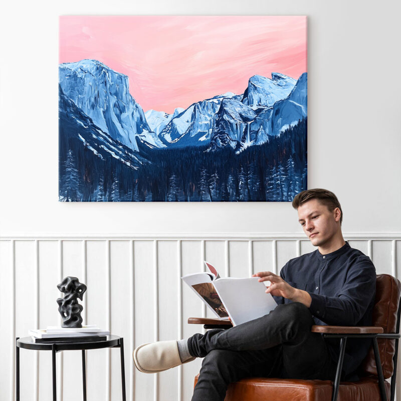 Mountain Wall Art - Rocky Majestic Landscape Nature Artwork