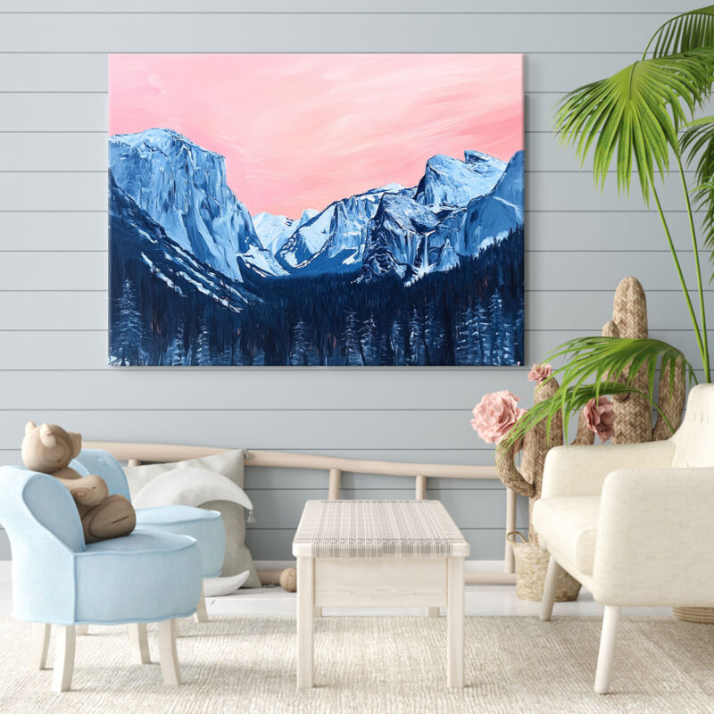 Mountain Wall Art - Rocky Majestic Landscape Nature Artwork