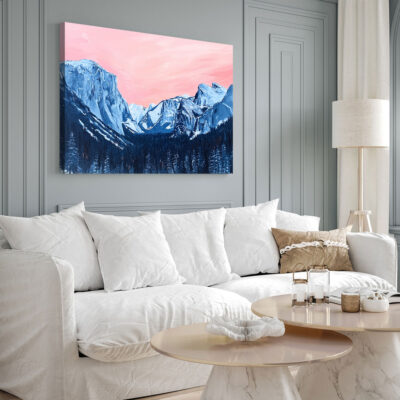 Mountain Wall Art - Rocky Majestic Landscape Nature Artwork