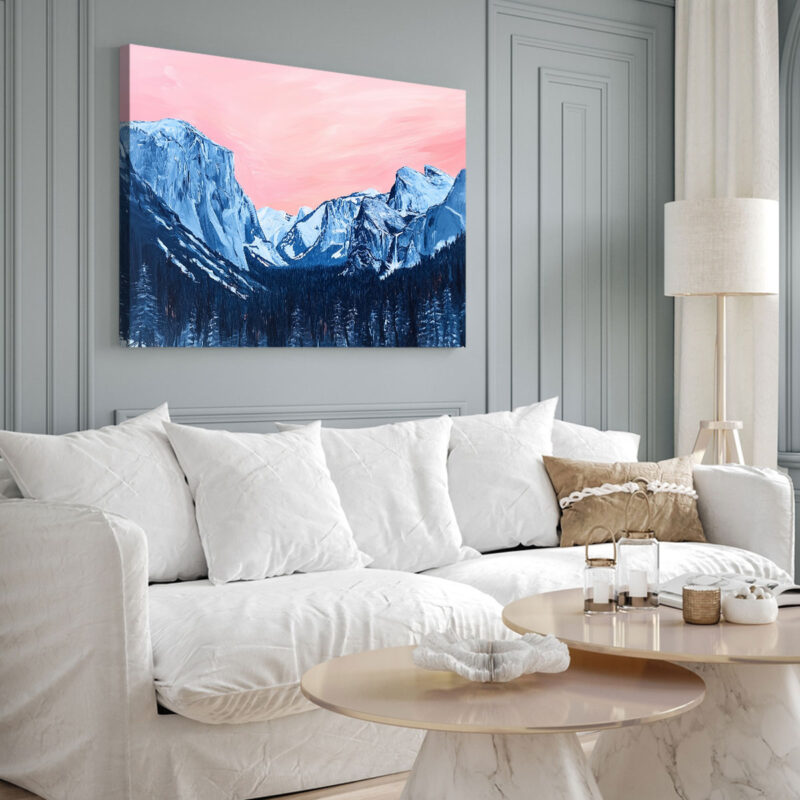 Mountain Wall Art - Rocky Majestic Landscape Nature Artwork