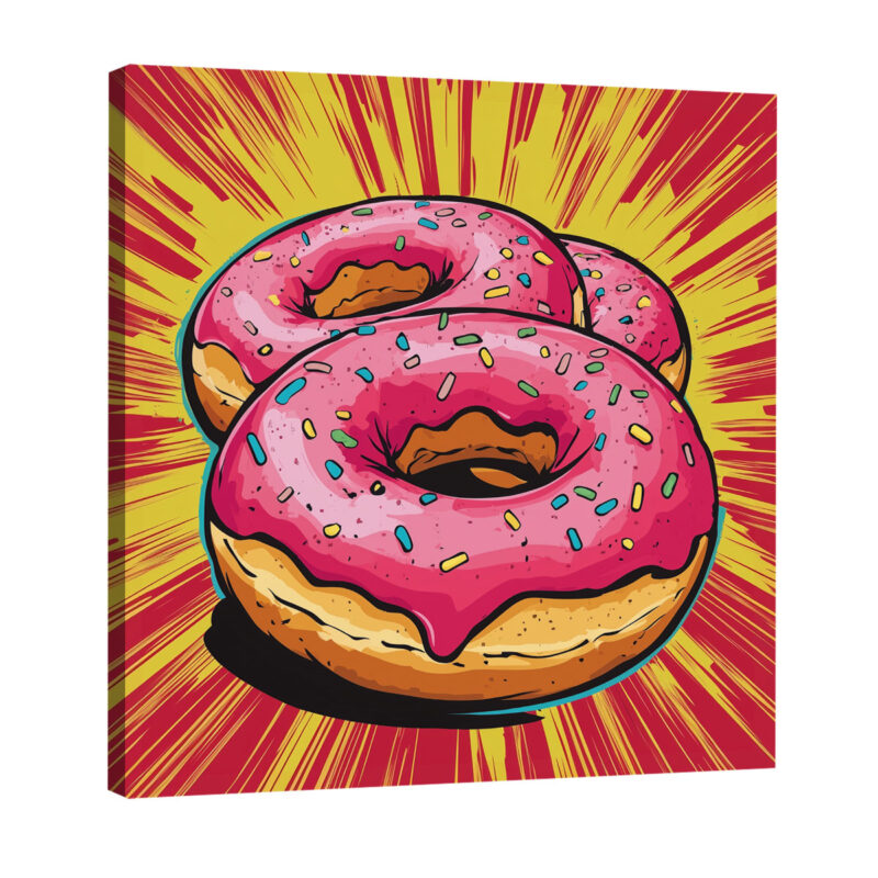 Sweet Treat - Glazed Donuts With Sprinkles Vintage Artwork