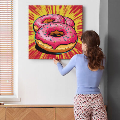 Sweet Treat - Glazed Donuts With Sprinkles Vintage Artwork