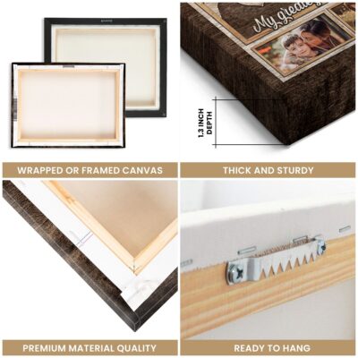 My Greatest Blessings - Family Tree Photo Personalized Canvas With Custom Name Gifts For Mom