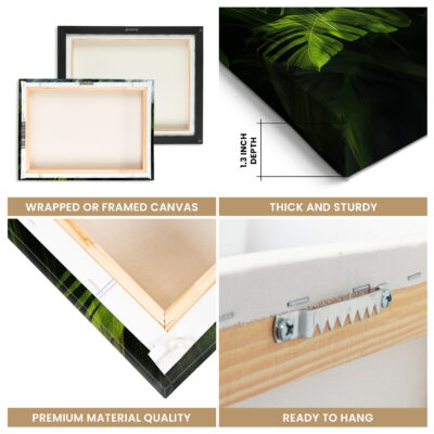 Abstract Tropical Rainforest Canopy Canvas Wall Art