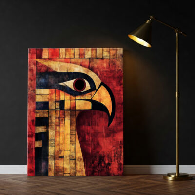 Minimalist Ancient Statue Silhouette Modern Canvas Print