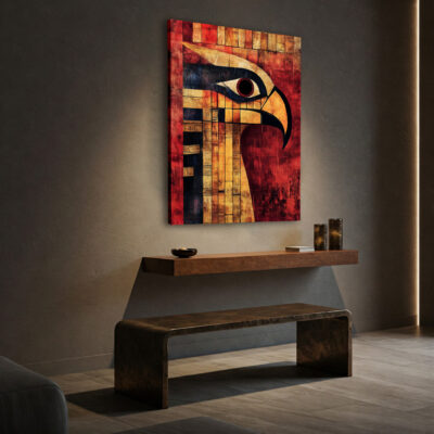 Minimalist Ancient Statue Silhouette Modern Canvas Print