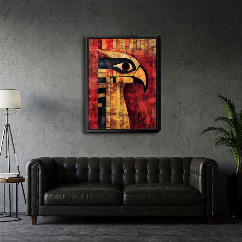 Minimalist Ancient Statue Silhouette Modern Canvas Print
