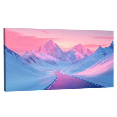 Nature Artwork - Winding Road Through Mountain Wall Art