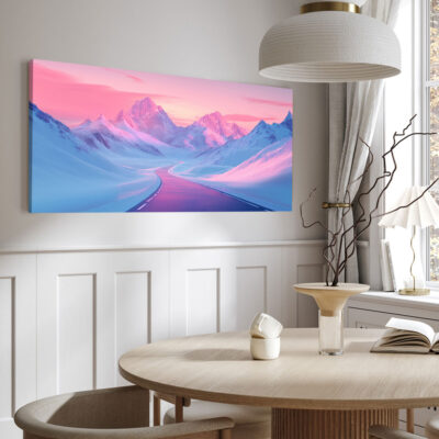 Nature Artwork - Winding Road Through Mountain Wall Art