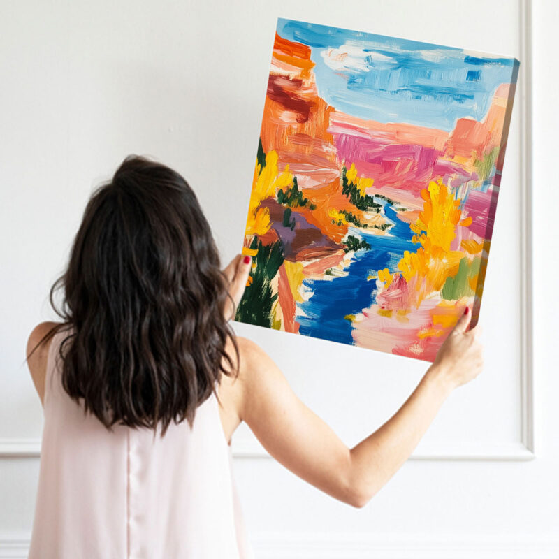 Grand Canyon Vista - Colorful Arizona Art Canvas Print