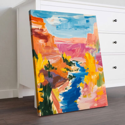 Grand Canyon Vista - Colorful Arizona Art Canvas Print