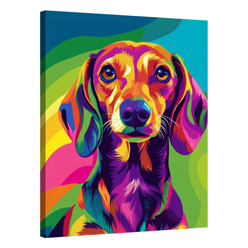 Neon Muse - Pop Art Female Portrait Canvas Print
