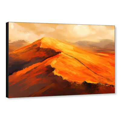 Golden Dunes Canvas - Desert Painting Nature Artwork