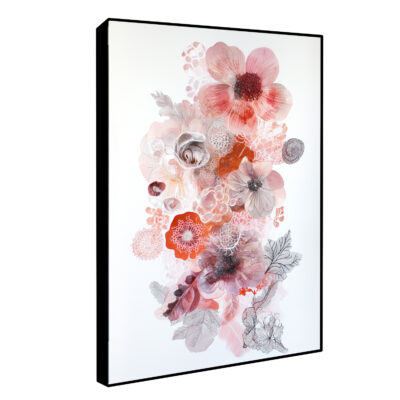 Botanical Print Canvas - Intricate Flower Illustration
