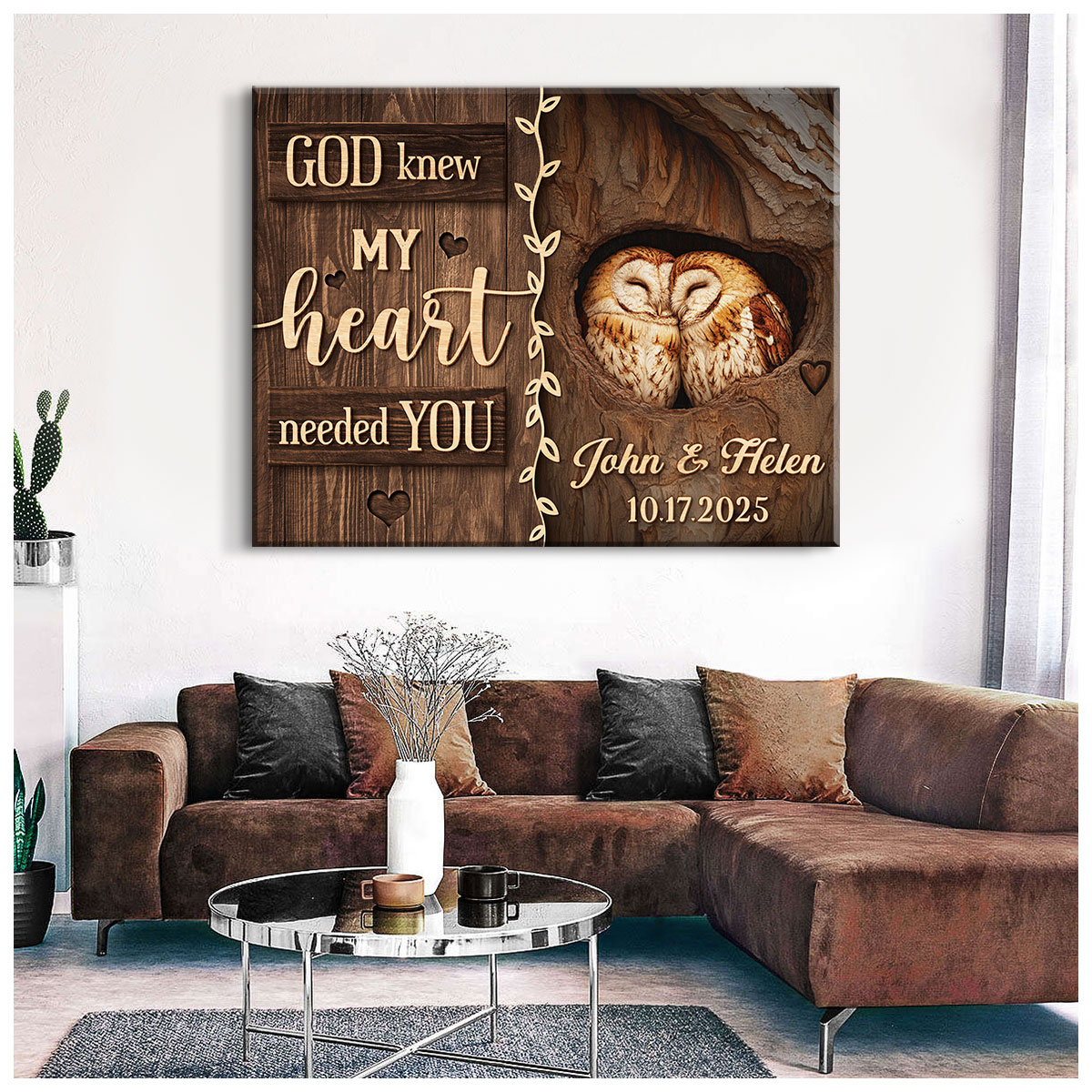 Personalized My Heart Needed You – Gift for Valentine Canvas